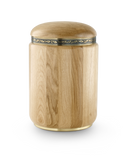 Völsing Urne Zierring Messing massiv Holz-1