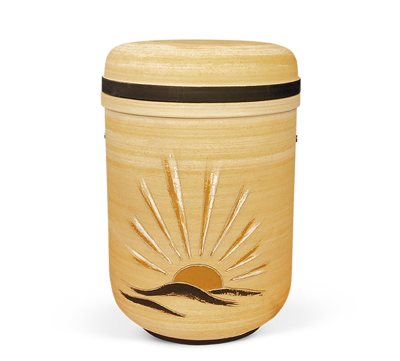 Heiso Keramik Urne Motiv