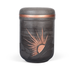 Heiso Keramik Urne Motiv