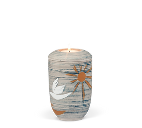 Heiso Gedenkurne Motiv Keramik