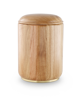 Völsing Urne Eiche mit Sockel Holz