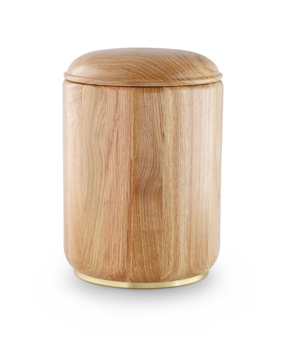 Völsing Urne Eiche mit Sockel Holz
