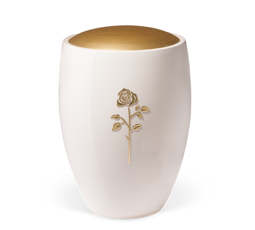 Heiso Keramik Urne Golddeckel - 0