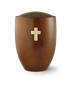 Erle Teakholz Messingkreuz