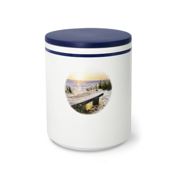 Feuer und Erde Aqua Marina Bio Lehm Urne Seeurne