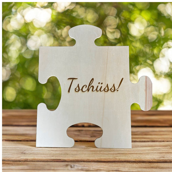 Erinnerungsstück Großes Puzzle mit Spruch weiss