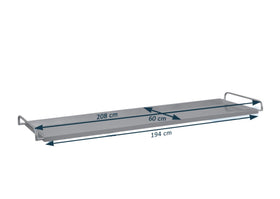 Ceabis Leichenmulde Edelstahl mit Rollräder - 0