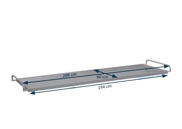 Ceabis Leichenmulde Edelstahl mit Rollräder