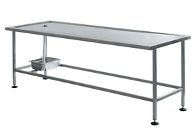 Edelstahl Seziertisch Waschtisch mit Auffangwanne