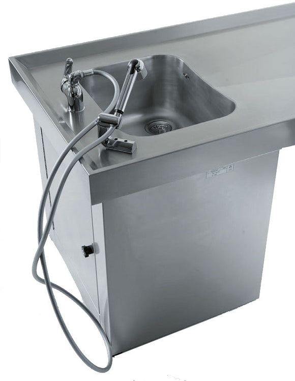 Edelstahl Autopsietisch Seziertisch mit Organbecken und Schalttafel