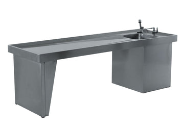 Edelstahl Autopsietisch Seziertisch mit Organbecken und Schalttafel