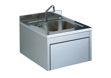 Edelstahl Handwaschbecken mit Knieschalter
