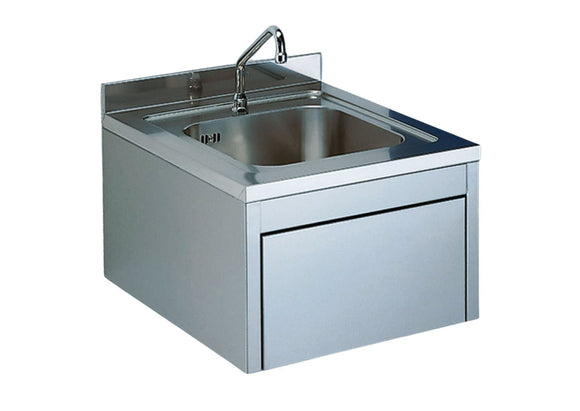 Edelstahl Handwaschbecken mit Knieschalter