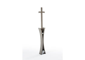 Säule mit Kreuz Eschenholz - 0
