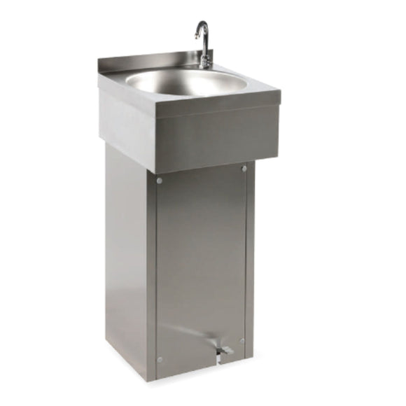 Edelstahl Handwaschbecken mit Fußpedal