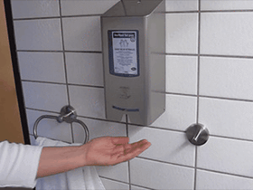 Hartmann CleanSafe extra touchless Spender  1 Ltr.-Flasche - 0