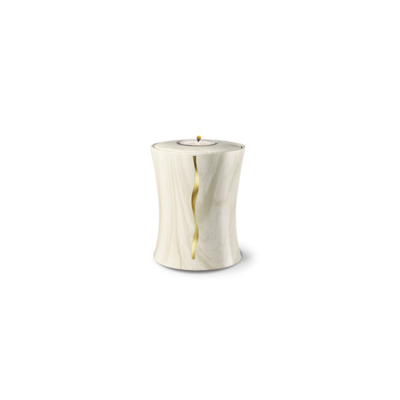 Feuer und Erde Memory Contura Streifen Bio Lehm Urne