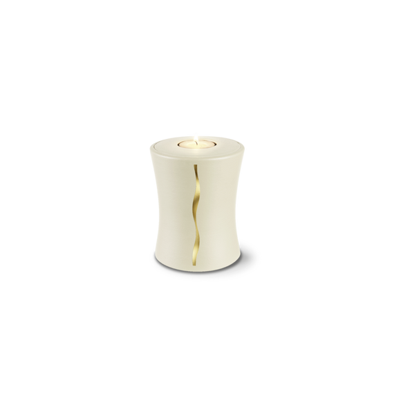 Feuer und Erde Memory Contura Streifen Bio Lehm Urne