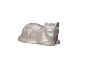 Tierurne Liegende Katze Keramik - 0