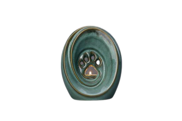 Tierurne Pfote Keramik