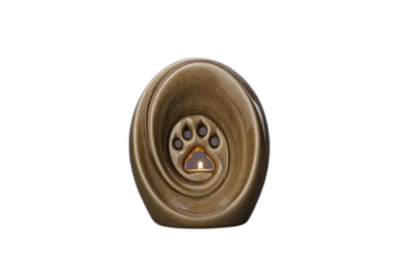 Tierurne Pfote Keramik