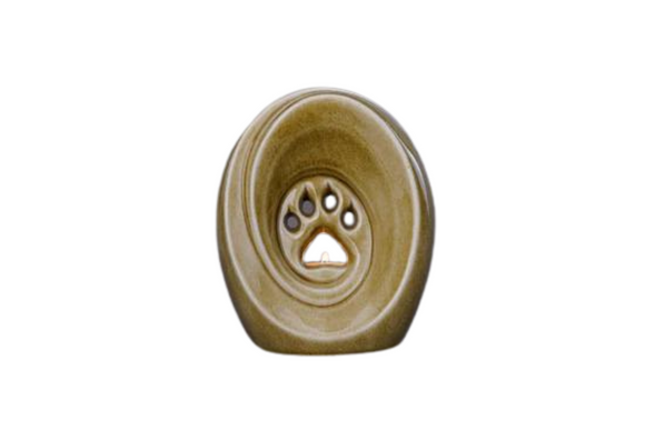 Tierurne Pfote Keramik