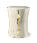 Feuer und Erde Contura Streifen Bio Lehm Urne-9
