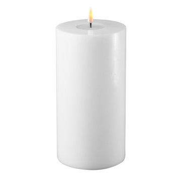 Deluxe Homeart LED Kerze Stumpenkerze Indoor weiß - 0