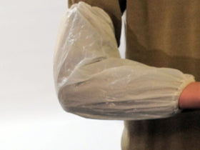 PE-Ärmelschoner, weiss, 400 x 200 mm, 17 µm / 10 Stück