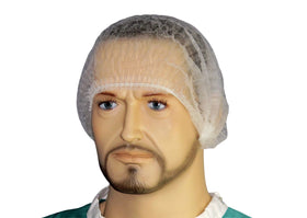 Universalhaube "CLIP CAP", Vlies, weiss / 10 Stück