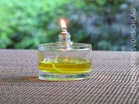 Nachfüllbare Flüssigwachspatrone, Glas