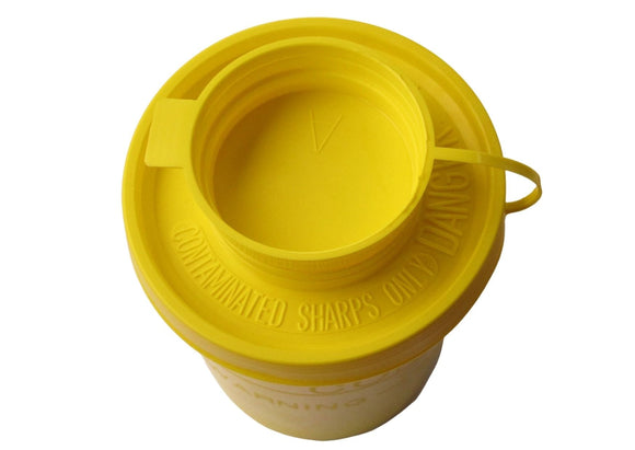 Lavabis Kanülenabwurfbox mit Deckel 500 ml