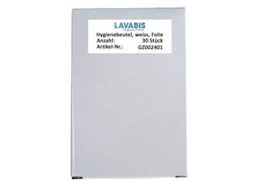Hygienebeutel, weiss, Folie / 30 Stück - 0