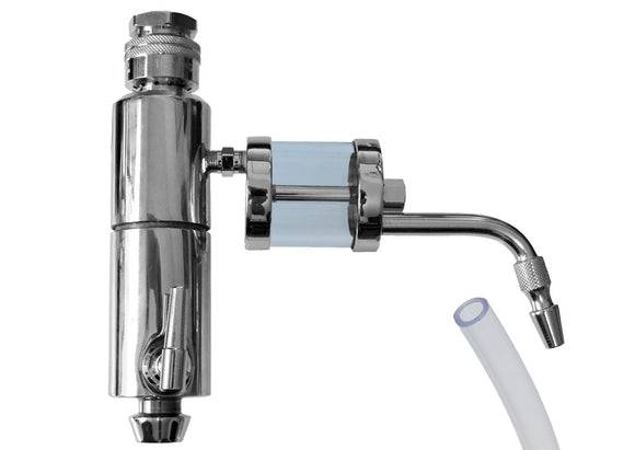 Lavabis Hydro-Abspirator Set verchromt mit Glas 3-teilig