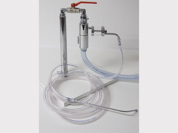 Lavabis Hydro-Abspirator Set verchromt mit Glas 3-teilig