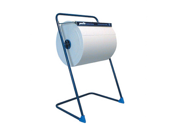 Putzpapier-Bodenständer, Metall, blau, bis 40 cm Rollen
