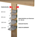 Grabschmuckhalter für Grabkreuze inkl. Glasvase-6