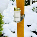 Grabschmuckhalter für Grabkreuze inkl. Glasvase-5