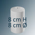 Ø 8 cm und 8 cm