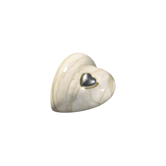 Feuer und Erde Herz Memory Bio Lehm Urne