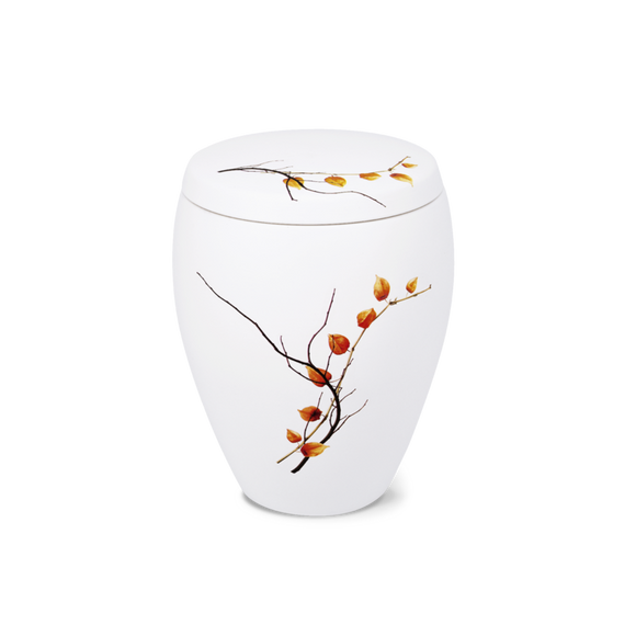 Feuer und Erde Ikebana Omega Bio Lehm Urne