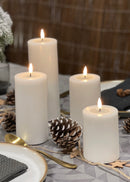 Deluxe Homeart LED Kerze Stumpenkerze Indoor creme-6