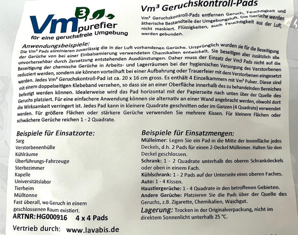 Vm3 Geruchskontroll Pads 16 Stück