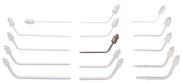 Lavabis Arterienkanüle gebogen 1/8"x2" 12-32 thread-M