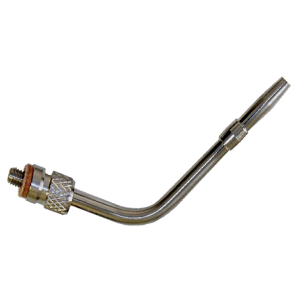 Lavabis Arterienkanüle gebogen 3/16"x2" Tie Collar 12-32 thread-M