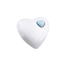 Feuer und Erde Junior Herz Bio Lehm Urne-3