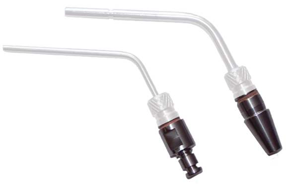 Lavabis Arterienkanüle gebogen 3/16"x2" Tie Groove 12-32 thread-M