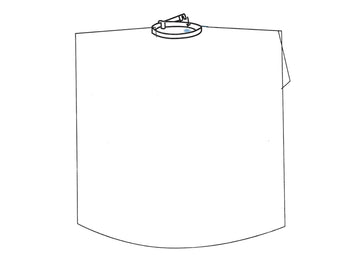Wasserdichter Kosmetikumhang schwarz - 0