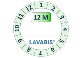 Anbruchplakette für Haltbarkeit 12 Monate