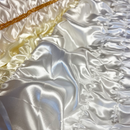 Lavabis Sargbespannung Satin gerafft Champagner-2